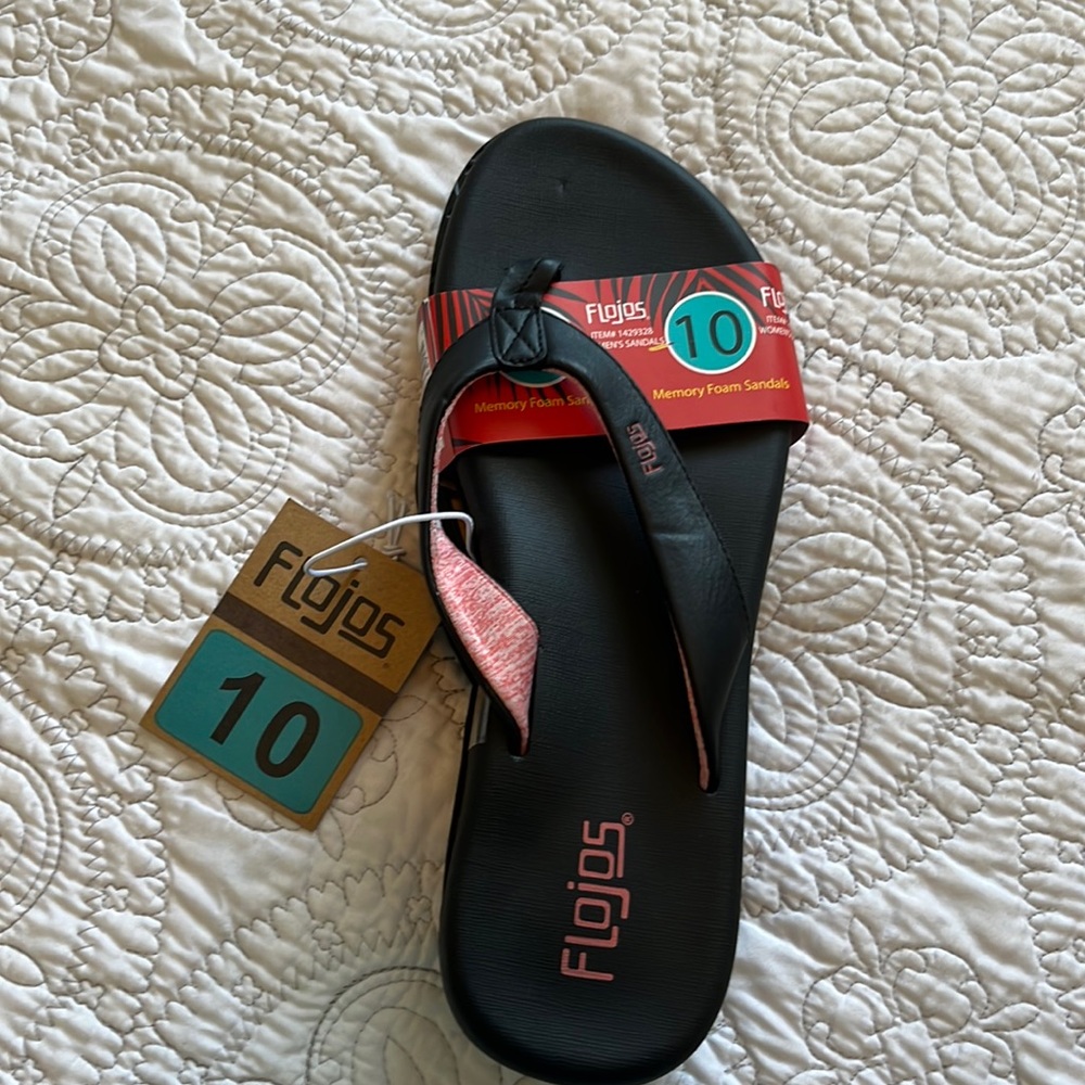 Womens Size 10 Flojos Memory Foam Sandals